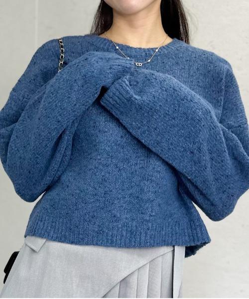 セール】ラメネップショートニットプルオーバー（ニット