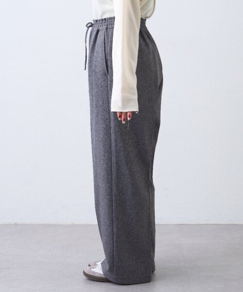 CIAOPANIC TYPY(チャオパニックティピー)の「ウールライクスラックスイージーパンツ(その他パンツ・レディース・グレー/ブラック・MEDIUM/SMALL)」の16枚目の写真