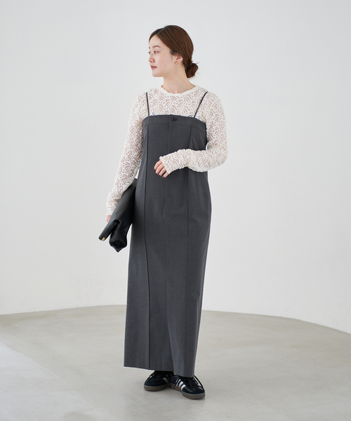 IENA(イエナ)の「《追加》ペイズリー ストレッチレースプルオーバー(Tシャツ/カットソー・レディース・アイボリー/ブラック・FREE)」の5枚目の写真