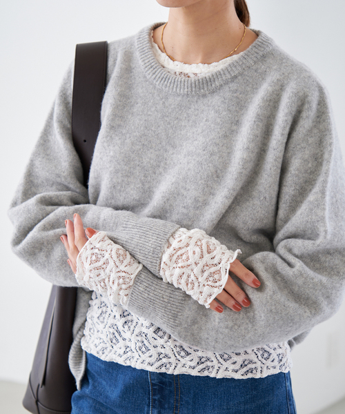 IENA(イエナ)の「《追加》ペイズリー ストレッチレースプルオーバー(Tシャツ/カットソー・レディース・アイボリー/ブラック・FREE)」の16枚目の写真