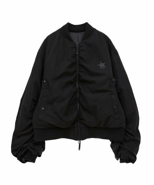 CONVERSE TOKYO(コンバーストウキョウ)の「MILITARY GATHER MA-1(MA-1・メンズ・ブラック/カーキ・MEDIUM/SMALL)」の1枚目の写真