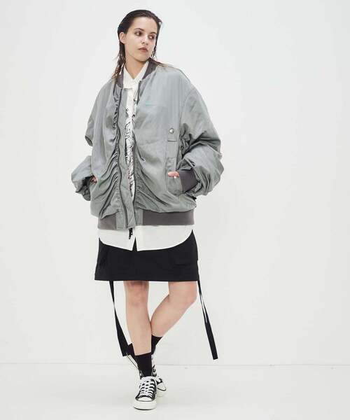 CONVERSE TOKYO(コンバーストウキョウ)の「MILITARY GATHER MA-1(MA-1・メンズ・ブラック/カーキ・MEDIUM/SMALL)」の7枚目の写真