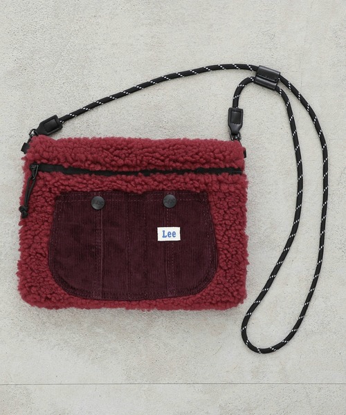 Lee(リー)の「Lee/リー ボアオーバーオールサコッシュ(ショルダーバッグ・レディース・アニマル/ブラック/ブラウン/バーガンディー・FREE)」の3枚目の写真