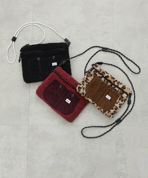 Lee(リー)の「Lee/リー ボアオーバーオールサコッシュ(ショルダーバッグ・レディース・アニマル/ブラック/ブラウン/バーガンディー・FREE)」の9枚目の写真