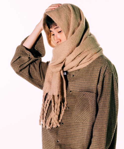 FREAK'S STORE(フリークスストア)の「ソリッド ボリューム マフラー(マフラー・メンズ・その他7/ブラック/ブラウン/オレンジ/ベージュ・フリ-)」の1枚目の写真