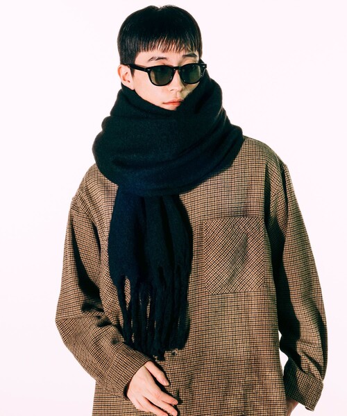 FREAK'S STORE(フリークスストア)の「ソリッド ボリューム マフラー(マフラー・メンズ・その他7/ブラック/ブラウン/オレンジ/ベージュ・フリ-)」の17枚目の写真