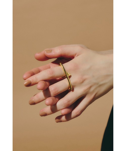 loni(ロニ)の「Triangle Double Ring(リング・レディース・シルバー/ゴールド・FREE)」の14枚目の写真