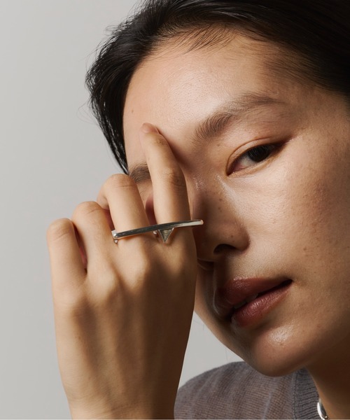 loni(ロニ)の「Triangle Double Ring(リング・レディース・シルバー/ゴールド・FREE)」の19枚目の写真