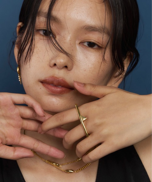 loni(ロニ)の「Triangle Double Ring(リング・レディース・シルバー/ゴールド・FREE)」の15枚目の写真