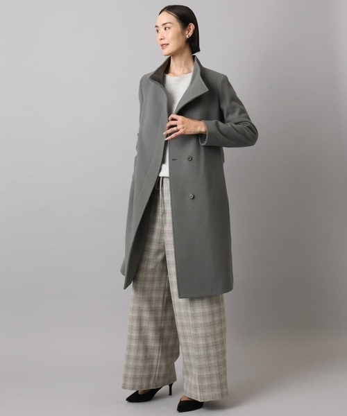 定番人気]Super100ウールビーバースタンドカラーコート（その他