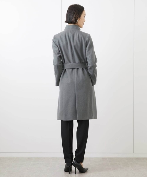 定番人気]Super100ウールビーバースタンドカラーコート（その他