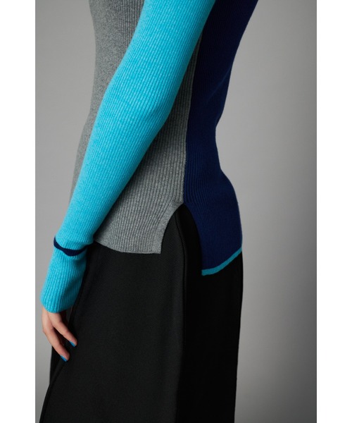 HeRIN.CYE(ヘリンドットサイ)の「Color inner tops カラーインナートップス(ニット/セーター・レディース・グレー/ライトグリーン/レッド・FREE)」の11枚目の写真