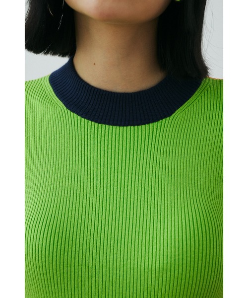 HeRIN.CYE(ヘリンドットサイ)の「Color inner tops カラーインナートップス(ニット/セーター・レディース・グレー/ライトグリーン/レッド・FREE)」の15枚目の写真