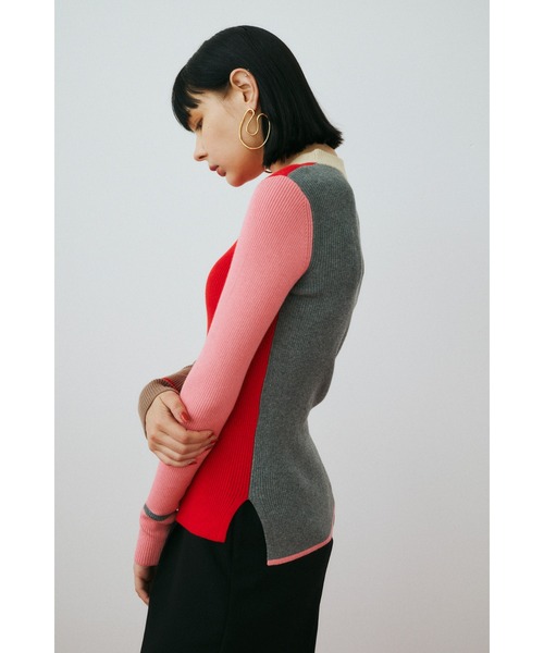 HeRIN.CYE(ヘリンドットサイ)の「Color inner tops カラーインナートップス(ニット/セーター・レディース・グレー/ライトグリーン/レッド・FREE)」の20枚目の写真
