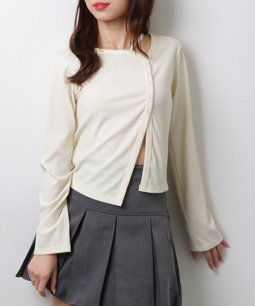 【MOMO】PLEATS PLEASE 変形ボレロ 長袖 カーディガン MOMO】PLEATS PLEASE 変形ボレロ 長袖 カーディガン 楽天市場】ボレロ