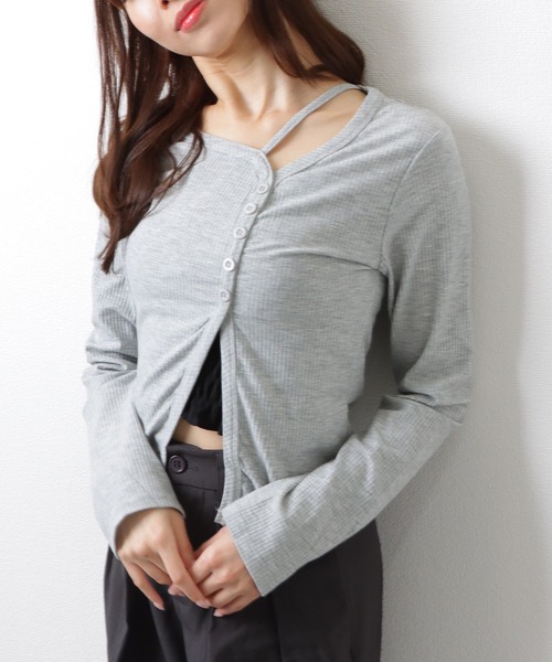 Roen アシンメトリーロングドレープカーディガン ユリウス ルグランブルー Roen アシンメトリーロングドレープカーディガン ユリウス