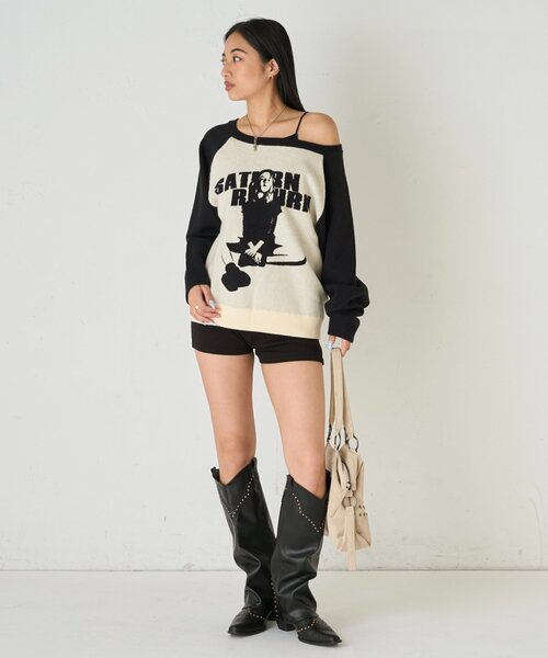 WHO'S WHO gallery（フーズフーギャラリー）の「【SLOPPY】 RIBBED SHORTS/リブショートパンツ（その他パンツ・レディース・ブラック/チャコールグレー/グレー/ホワイト系その他/ブラック系その他・FREE）」の18枚目の写真