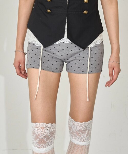 WHO'S WHO gallery(フーズフーギャラリー)の「【SLOPPY/スロッピー】リブショートパンツ(その他パンツ・レディース・ブラック/チャコールグレー/グレー/ホワイト系その他/ブラック系その他/ブラック系その他2/ホワイト系その他2/グレー系その他2/ネイビー/ピンク/サックスブルー・FREE)」の19枚目の写真
