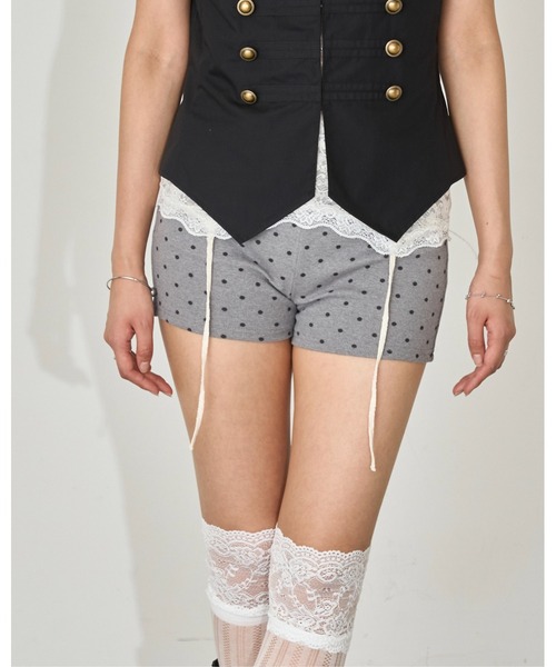 WHO'S WHO gallery(フーズフーギャラリー)の「【SLOPPY/スロッピー】リブショートパンツ(その他パンツ・レディース・ブラック/チャコールグレー/グレー/ホワイト系その他/ブラック系その他/ブラック系その他2/ホワイト系その他2/グレー系その他2/ネイビー/ピンク/サックスブルー・FREE)」の8枚目の写真