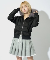 ALLuRing ChaRm(AO`[)Double Zip Fur Hoodie / _uWbvt[fB[ t@[t(p[J[)