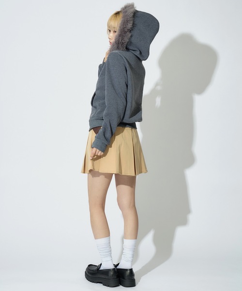 Double Zip Fur Hoodie / ダブルジップフーディー ファー付き