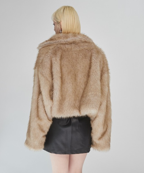 ENVYM（アンビー）の「フェイクファー ショートジャケット（その他