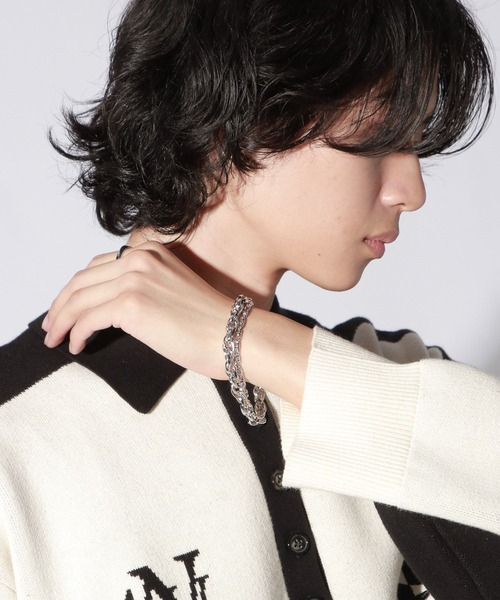 Anui（アニュイ）の「【UNISEX】Wチェーンブレスレット（ブレスレット・レディース・シルバー・FREE）」の10枚目の写真