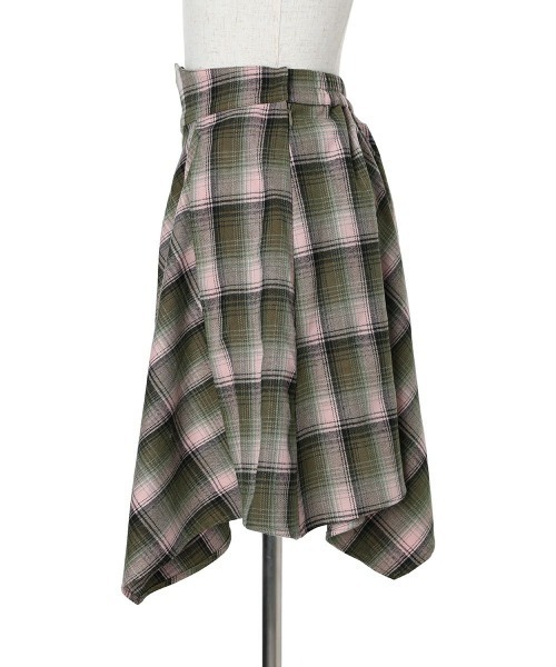 F i.n.t(フィント)の「【セットアップ対応】ランダムヘムチェックミニスカート/fint(スカート・レディース・ボルドー/ブルー/グリーン×ピンク・FREE)」の14枚目の写真