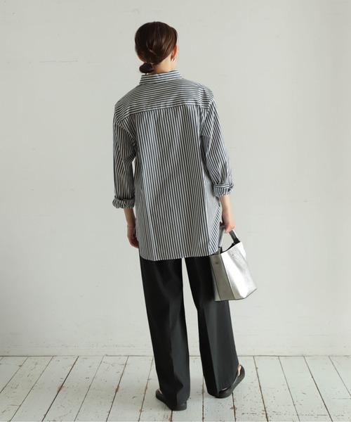 NOMBRE IMPAIR(ノンブルアンペール)の「【予約】刺繍入リロンスト レギュラーシャツ(シャツ/ブラウス・レディース・サックスブルー/ネイビー・FREE)」の20枚目の写真