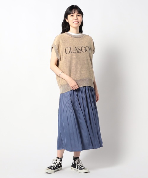 Grand PARK（グランドパーク）の「新色 ヴィンテージサテンスカート（スカート・レディース・ブルー/チャコールグレー/ブラック/グレー・FREE）」の11枚目の写真