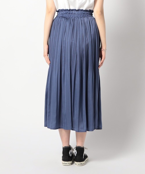 Grand PARK（グランドパーク）の「新色 ヴィンテージサテンスカート（スカート・レディース・ブルー/チャコールグレー/ブラック/グレー・FREE）」の13枚目の写真