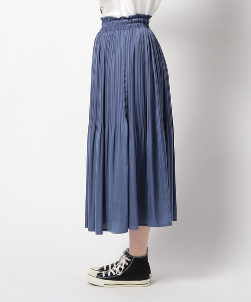 Grand PARK（グランドパーク）の「新色 ヴィンテージサテンスカート（スカート・レディース・ブルー/チャコールグレー/ブラック/グレー・FREE）」の14枚目の写真