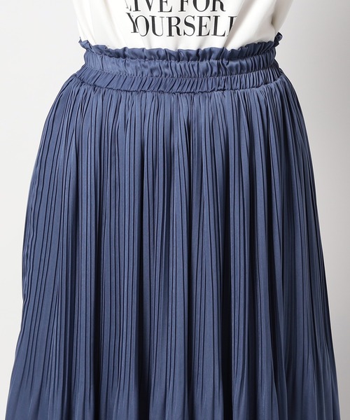 Grand PARK（グランドパーク）の「新色 ヴィンテージサテンスカート（スカート・レディース・ブルー/チャコールグレー/ブラック/グレー・FREE）」の15枚目の写真
