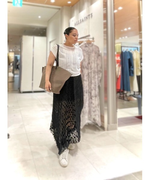 セール】LEIA DOTT 2-IN-1 PLEATED MIDI DRESS | LEIA ドット 2