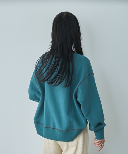 PENNEYS(ぺニーズ)の「Penneys(ぺニーズ)別注モチモチ裏起毛クルーネックスウェット(スウェット・レディース・ライトグレー/ダークグレー/オレンジ系その他/ケリーグリーン・M/L)」の20枚目の写真