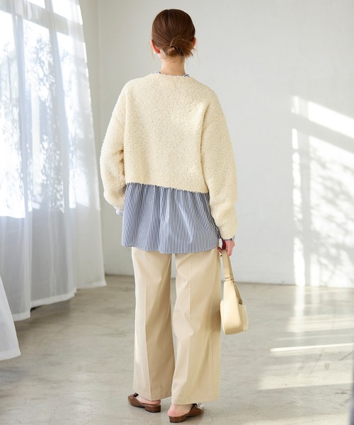 ROPE' PICNIC（ロペピクニック）の「【3サイズ展開】チノライクタックパンツ（チノパンツ・レディース・ベージュ/ネイビー・36/38/40）」の9枚目の写真