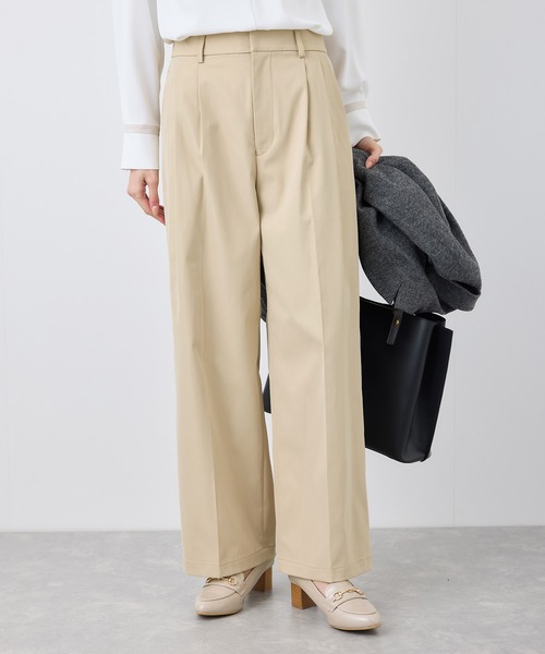 ROPE' PICNIC（ロペピクニック）の「【3サイズ展開】チノライクタックパンツ（チノパンツ・レディース・ベージュ/ネイビー・36/38/40）」の12枚目の写真