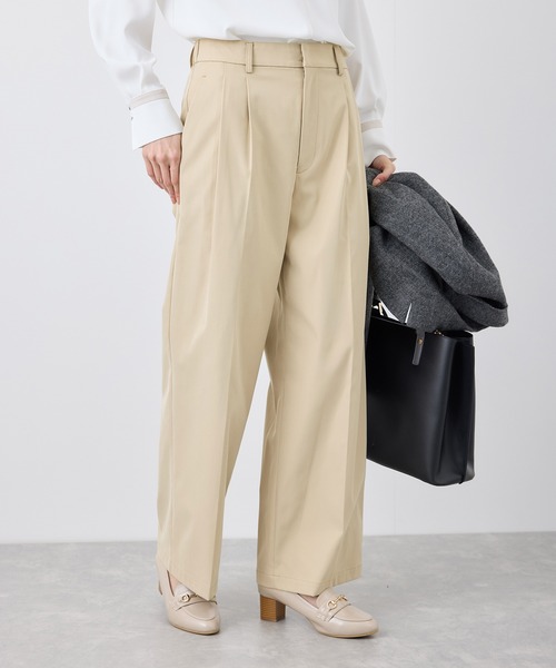 ROPE' PICNIC（ロペピクニック）の「【3サイズ展開】チノライクタックパンツ（チノパンツ・レディース・ベージュ/ネイビー・36/38/40）」の13枚目の写真