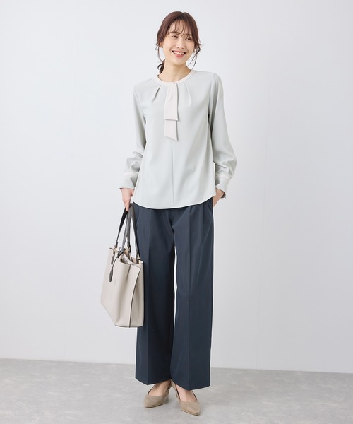 ROPE' PICNIC（ロペピクニック）の「【3サイズ展開】チノライクタックパンツ（チノパンツ・レディース・ベージュ/ネイビー・36/38/40）」の21枚目の写真