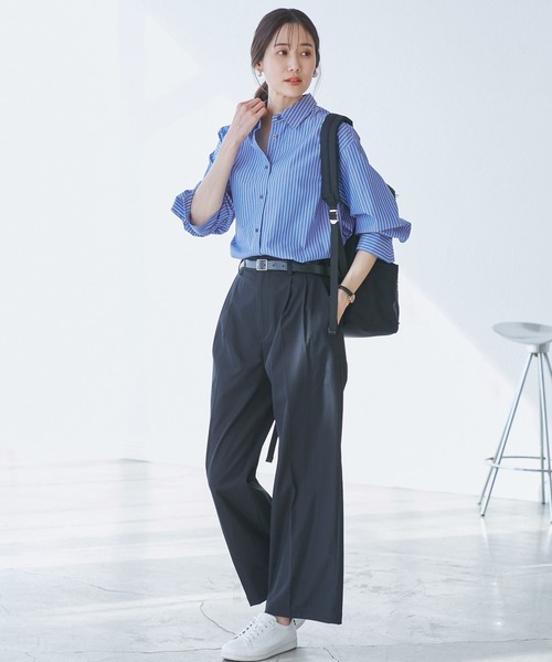 極美品 Ropé Picnic ロペピクニック パンツスーツ 38 M ネイビー ロペピクニック ROPE' PICNIC 【360°ウルトラストレッチ】【WEB