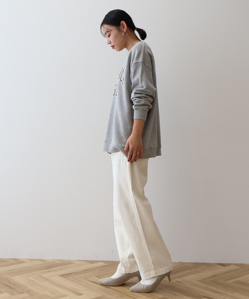 AMERICAN HOLIC(アメリカンホリック)の「綿スラブベイカーパンツ(その他パンツ・レディース・アイボリー/カーキ・S/M/L/XL)」の4枚目の写真