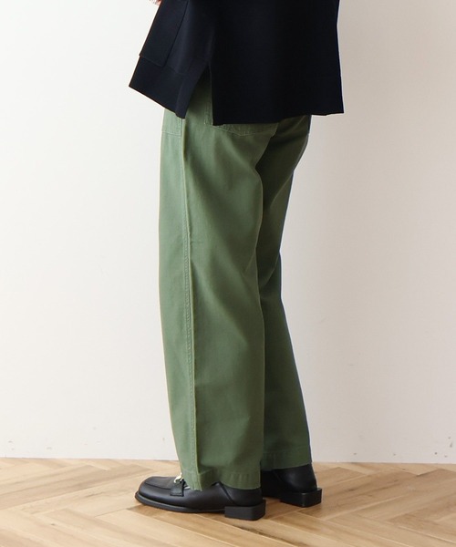 AMERICAN HOLIC(アメリカンホリック)の「綿スラブベイカーパンツ(その他パンツ・レディース・アイボリー/カーキ・S/M/L/XL)」の6枚目の写真