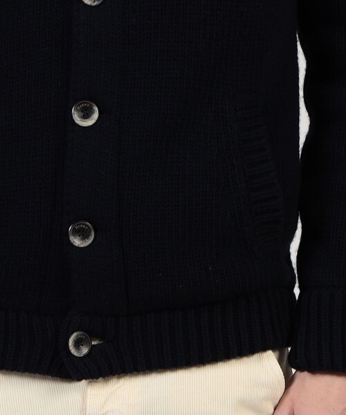 HERNO（ヘルノ）の「HERNO スタンドカラー ニットブルゾン（ブルゾン・メンズ・ネイビー/ライトグレー・50/48）」の10枚目の写真