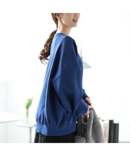 パールボタンニットカーディガン【大きいサイズ対応】（カーディガン/ボレロ）｜GOLDJAPAN（ゴールドジャパン）