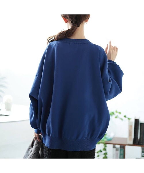 パールボタンニットカーディガン【大きいサイズ対応】（カーディガン/ボレロ）｜GOLDJAPAN（ゴールドジャパン）