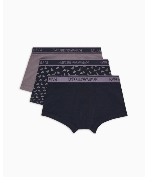 Emporio Armani 3 Pack of Core Logo ボクサーパンツ EMPORIO ARMANI エンポリオ アルマーニ ボクサーパンツ 3枚