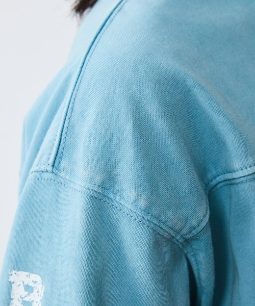 CHIC STYLE(シックスタイル)の「綿100%フットボールTシャツ<大きいサイズ有>シックスタイル(Tシャツ/カットソー・レディース・チャコール/サックスブルー・LL/3L/4L/5L/M/L)」の13枚目の写真