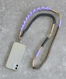 ALTROSE（アルトローズ）の「配色ロープストラップ スマホショルダー スマホストラップ ロープ ロープ編み（スマホグッズ）」
