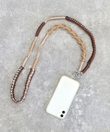 ALTROSE(アルトローズ)の配色ロープストラップ スマホショルダー スマホストラップ ロープ ロープ編み(スマホグッズ)