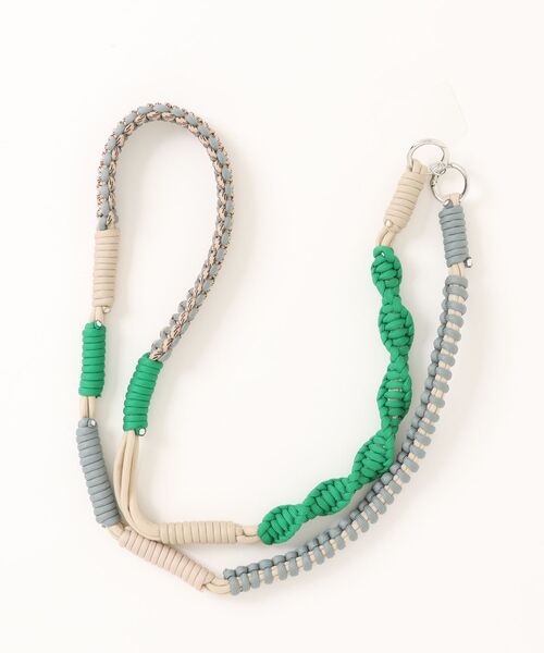 ALTROSE（アルトローズ）の「配色ロープストラップ スマホショルダー スマホストラップ ロープ ロープ編み（スマホグッズ・レディース・ブラック/グリーン/ピンク/ベージュ/ライトブルー/カーキ/ワインレッド/ピンク系その他/パープル/ブラック×ブラック/ブラウン・FREE）」の16枚目の写真